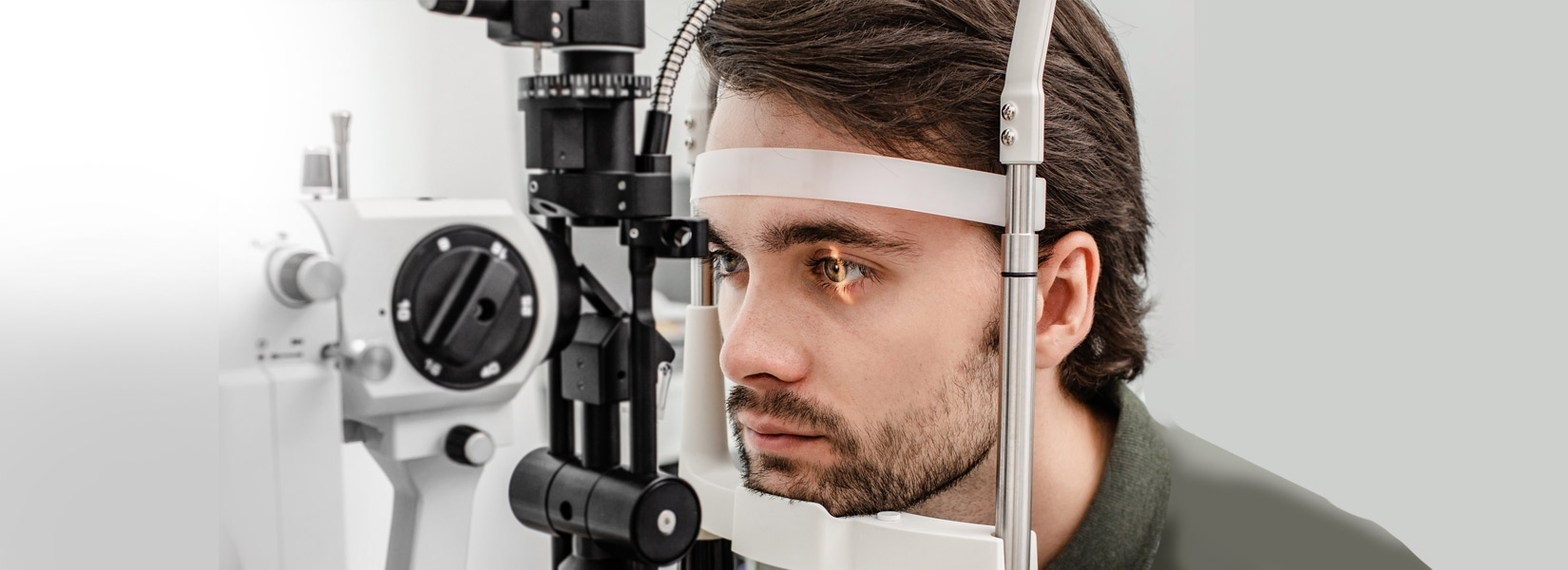 young man during eye exam in Murrysville
